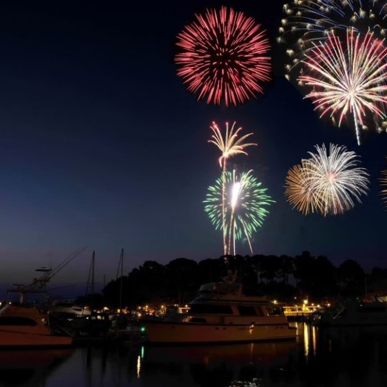 Fireworks over Hilton Head